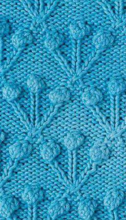 뜨개질 바늘로 "Shishechki"패턴 - 아름답게하는 방법?